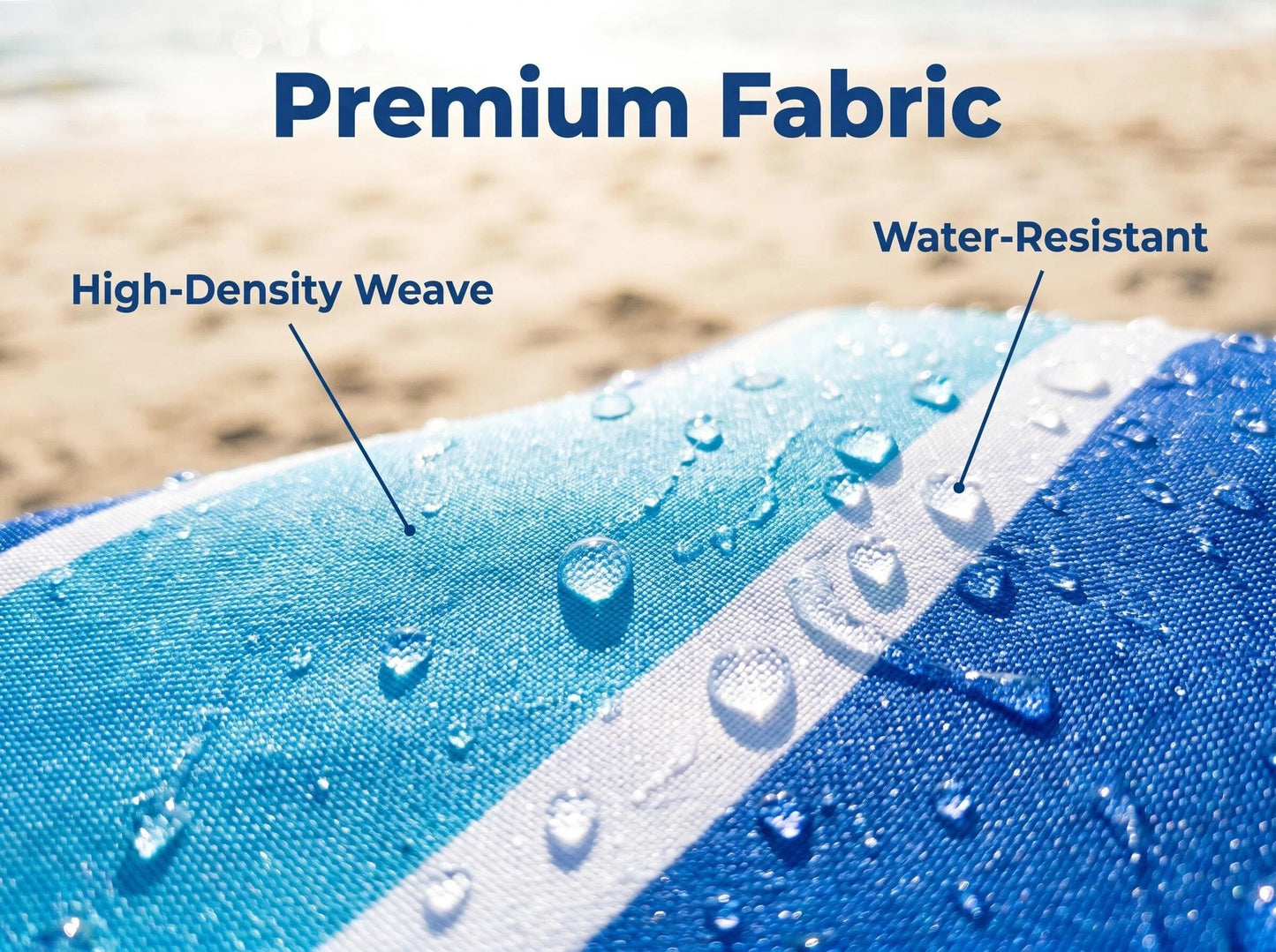 Wind-Inflating Beach Canopy, Silent Non-Flapping Inflatable Beach Sun Shade Umbrella